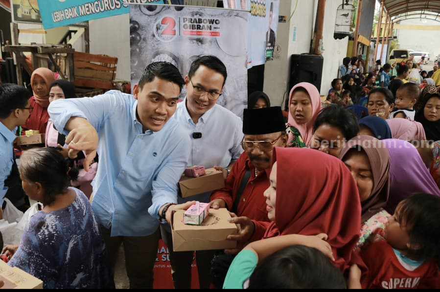 TKD Prabowo-Gibran Surabaya Sosialisasikan Program Makan Siang dan Susu Gratis