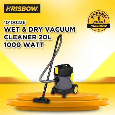 Gambar Krisbow 20 Liter Vacuum Cleaner Wet & Dry 1000 Watt