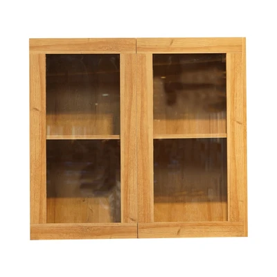 Gambar Informa Prescoot Kabinet Dinding Dapur Pintu Kaca - Cokelat Oak