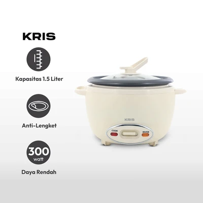 Gambar Kris Rice Cooker Manual 600 ml - Putih