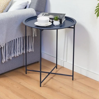 Gambar Soleil Meja Teras Dengan Tray - Biru Navy