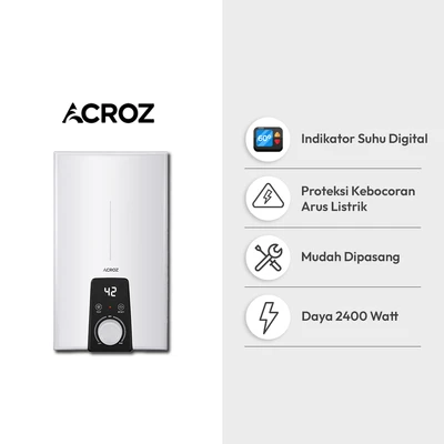 Gambar Acroz Helio Water Heater Listrik Instant Safe & Steady Flow - Putih