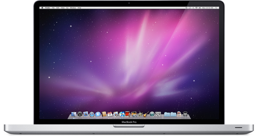 Forsiden af MacBook Pro (17", primo 2011).