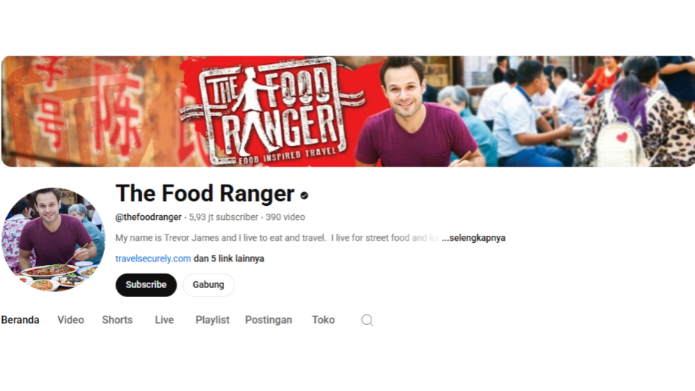 Tangkapan layar channel youtube The Food Ranger (Youtube/The Food Ranger)