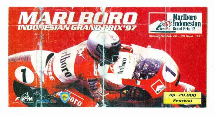 Tiket Indonesian Grand Prix 97. (kaskus.co.id)