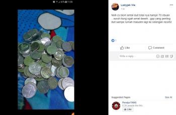 Kisah Pengemudi Ojol Dibayar Pakai Uang Receh Semua
