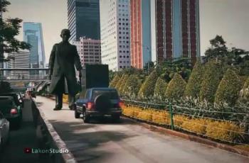 Viral, Patung Jenderal Sudirman 'Hidup' dan Halau Pemobil Nakal