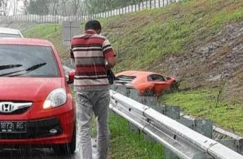 Video Ini Ungkap Saat Sebelum Lamborghini Tabrak Pembatas Jalan Tol Solo-Sragen