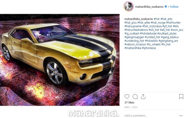 Hasil editan foto Didi Mahardika. (Instagram/@mahardhika_soekarno)