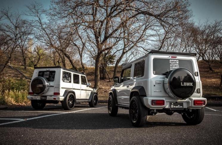 Suzuki Jimny hasil modifikasi jadi mirip Mercy. (autoevolution.com)