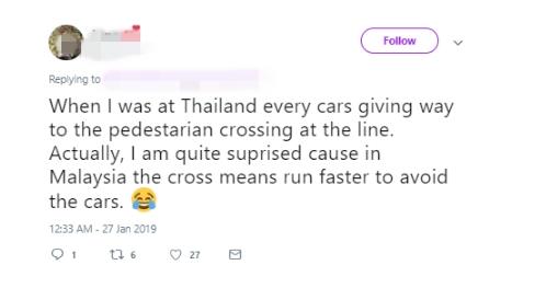 Kebiasaan warga Thailand. (Twitter)