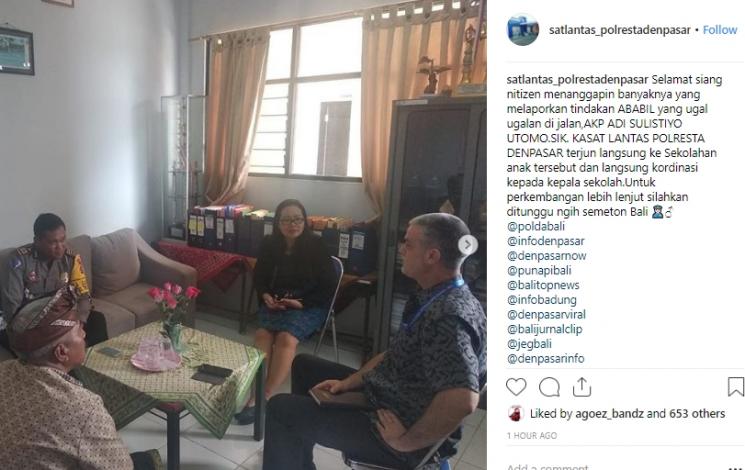 ABG Labil diciduk aparat. (Instagram/@agoez_bandz)