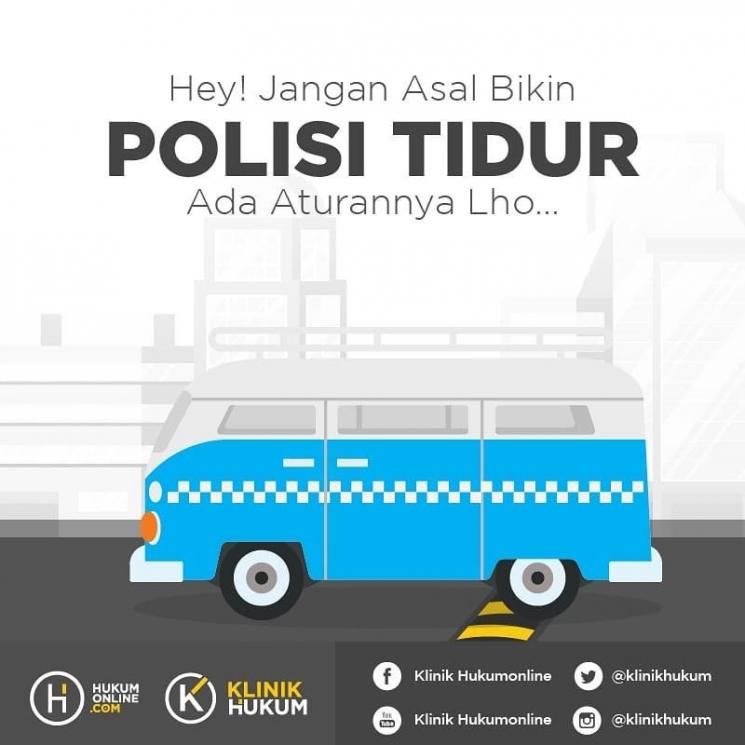 Jangan Sembarangan Bikin Polisi Tidur, Yuk Simak Peraturannya. (Twitter/DishubDKI_JKT)