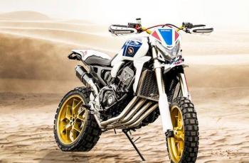 Inspirasi Modifikasi, Honda Africa Twin Bergaya Scrambler Tampil Mengancam