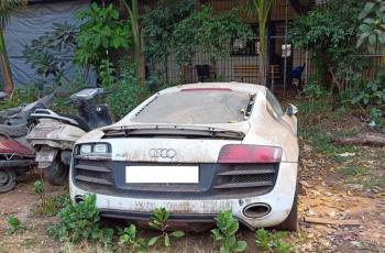 Mubazir, Mobil 'Iron Man' Audi R8 V10 Ditemukan Teronggok Sia-sia