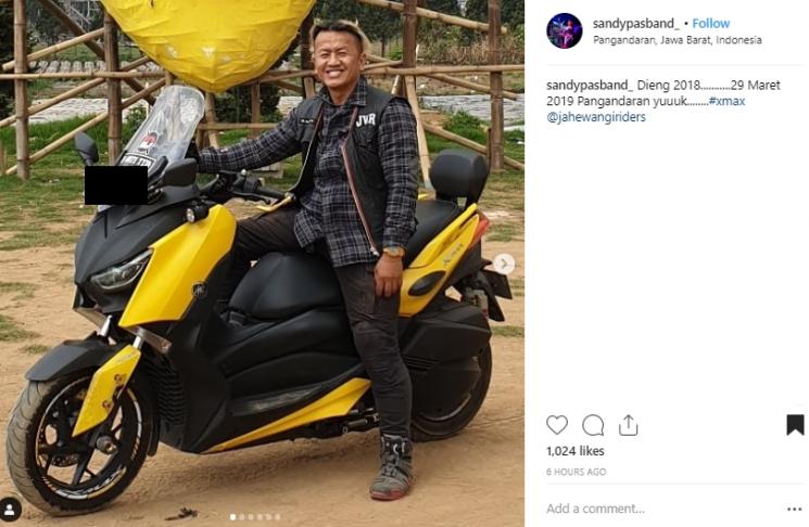 Skutik premium Sandy Pas Band. (Instagram/@sandypasband_)