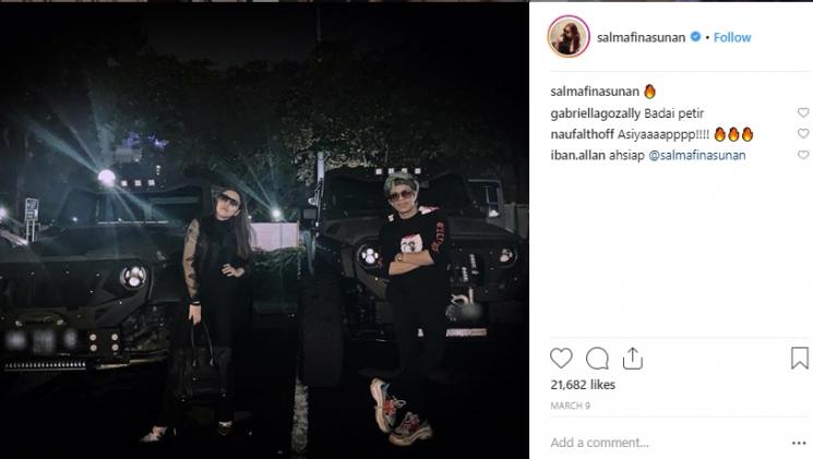 Salmafina Sunan. (Instagram/@salmafinasunan)