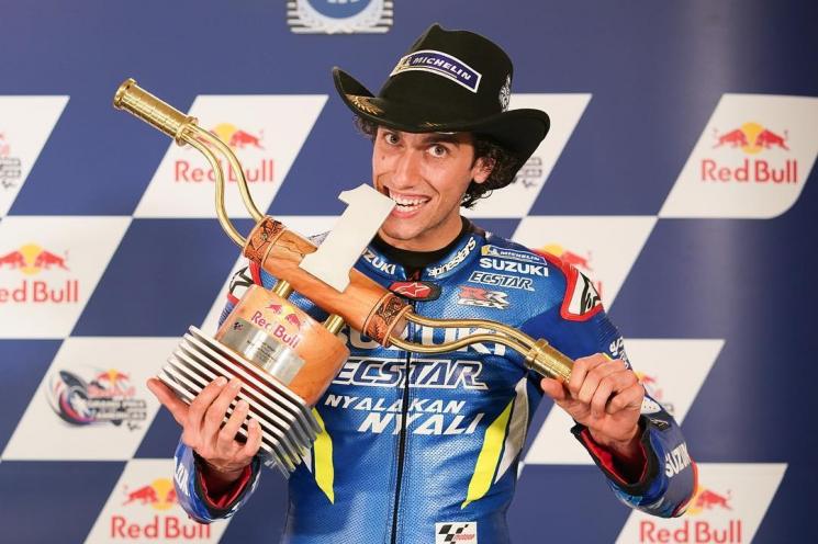 Alex RIns Jadi Juara di MotoGP Amerika. (Instagram/alexrins)