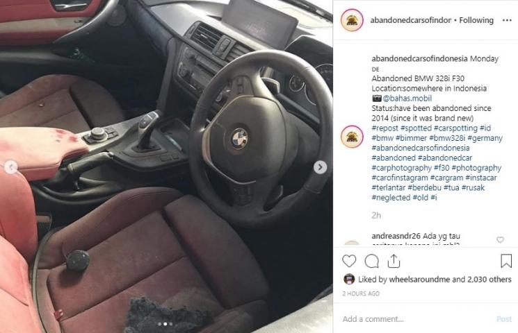 Ditinggal 5 Tahun di Bengkel, Kondisi BMW Seri 3 Ini Bikin Nggak Tega. (Inshttps://melon.mobimoto.com/contenttagram/abandonedcarsofindonesia)