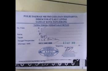 Mutasi Kendaraan, Pria di Tangerang Suruh Bayar Rp 500 Ribu