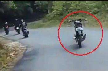 Satria F150 Ngambek dengan Pemotor, Jalan Sendiri Terus Terjun ke Jurang