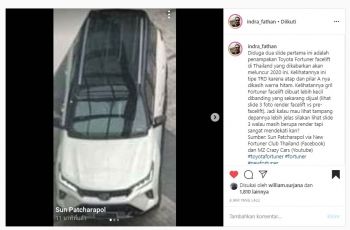 Beredar Foto Fortuner Facelift 2020 Di Media Sosial, Kok Mirip RAV4 Ya?
