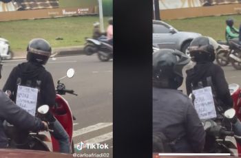 Joget-joget Di Atas Motor, Pria Penunggang Honda Scoopy Ini Bikin Publik Berikan Applause