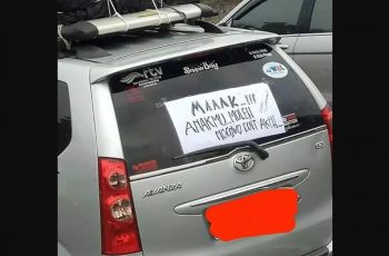 Serba-serbi Potret Tulisan Kocak Di Belakang Mobil Selama Mudik Lebaran 2022, Awas Bikin Ngakak!