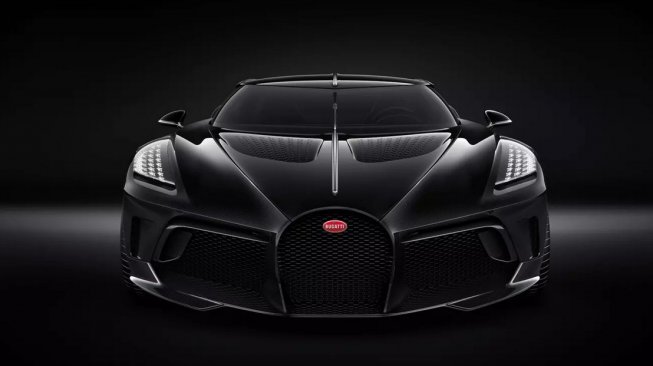 Bugatti La Voiture Noire, yang disebut sebagai mobil termahal di dunia, dipamerkan di pameran Geneva Motor Show 2019 di Swiss, pada Maret 2019. [Bugatti.com]