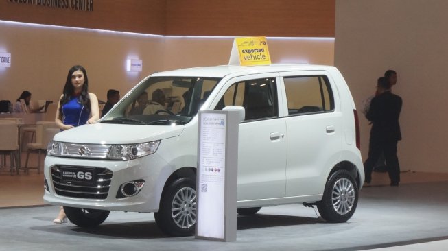 Suzuki Karimun Wagon R dipamerkan di arena GIIAS 2019, BSD, Tangerang Selatan, Banten pada 18 Juli 2019. [Suara.com/Manuel Jeghesta Nainggolan]