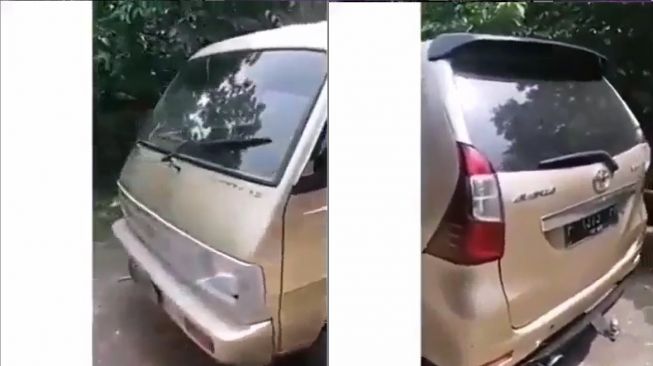 Penampakan Toyota Avanza tanpa moncong depan (Instagram-mobilngakak)
