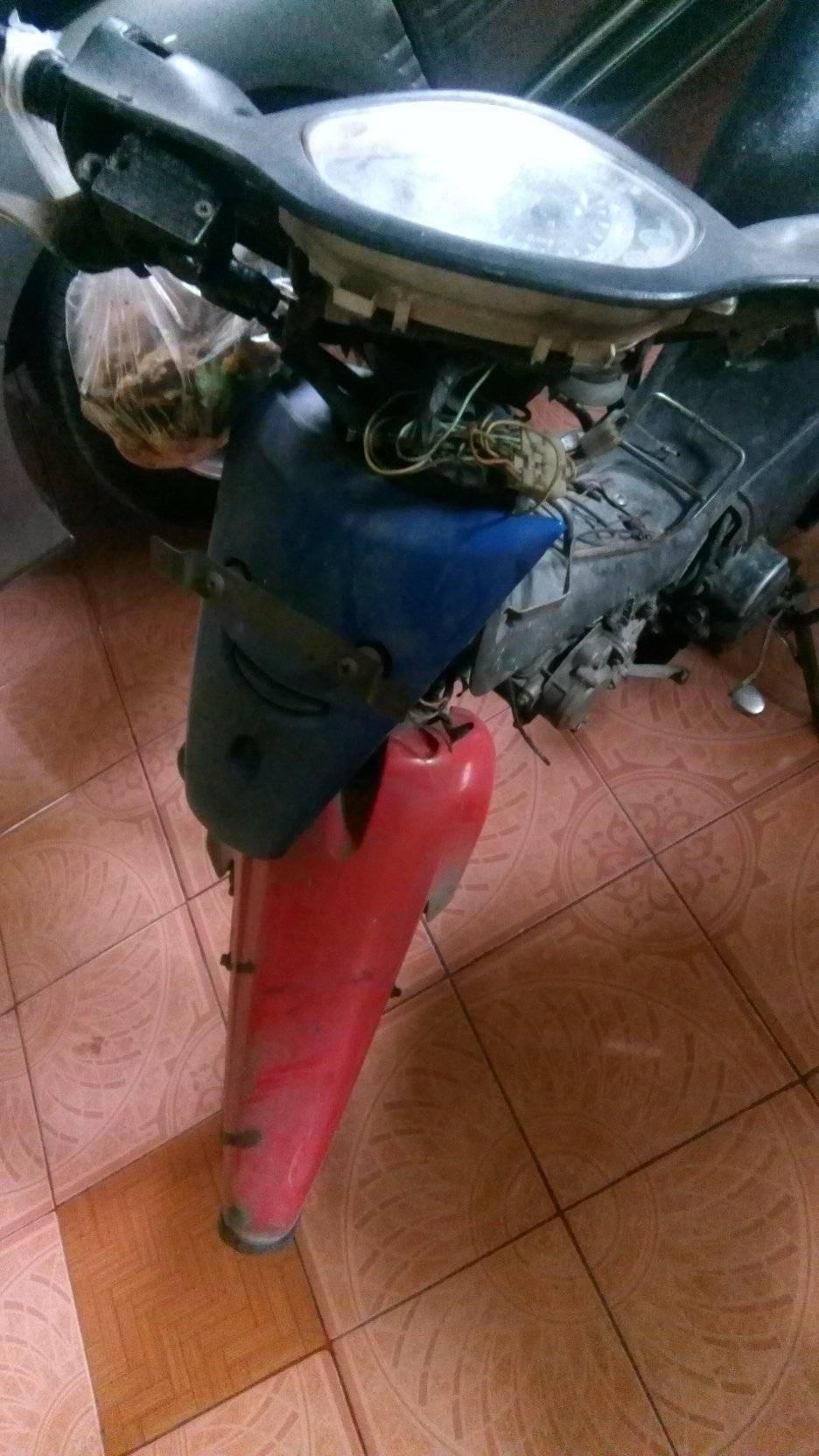 Kondisinya Mengenaskan, Suzuki Smash Ini Tetap Taat Bayar Pajak Motor. (Facebook/Kamen Rider Ichigo)