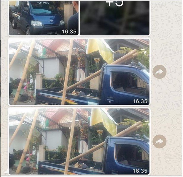 Kanopi di rumah Clara Gopa akhirnya dicopot. [Instagram]